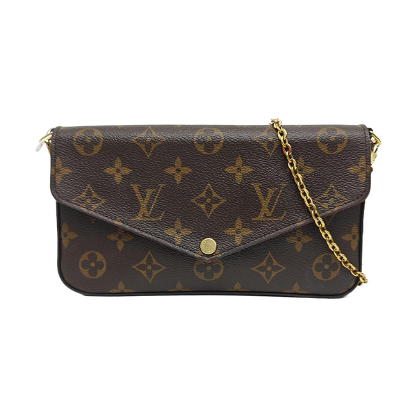 FÉLICIE Monogram Coated Canvas Brown
