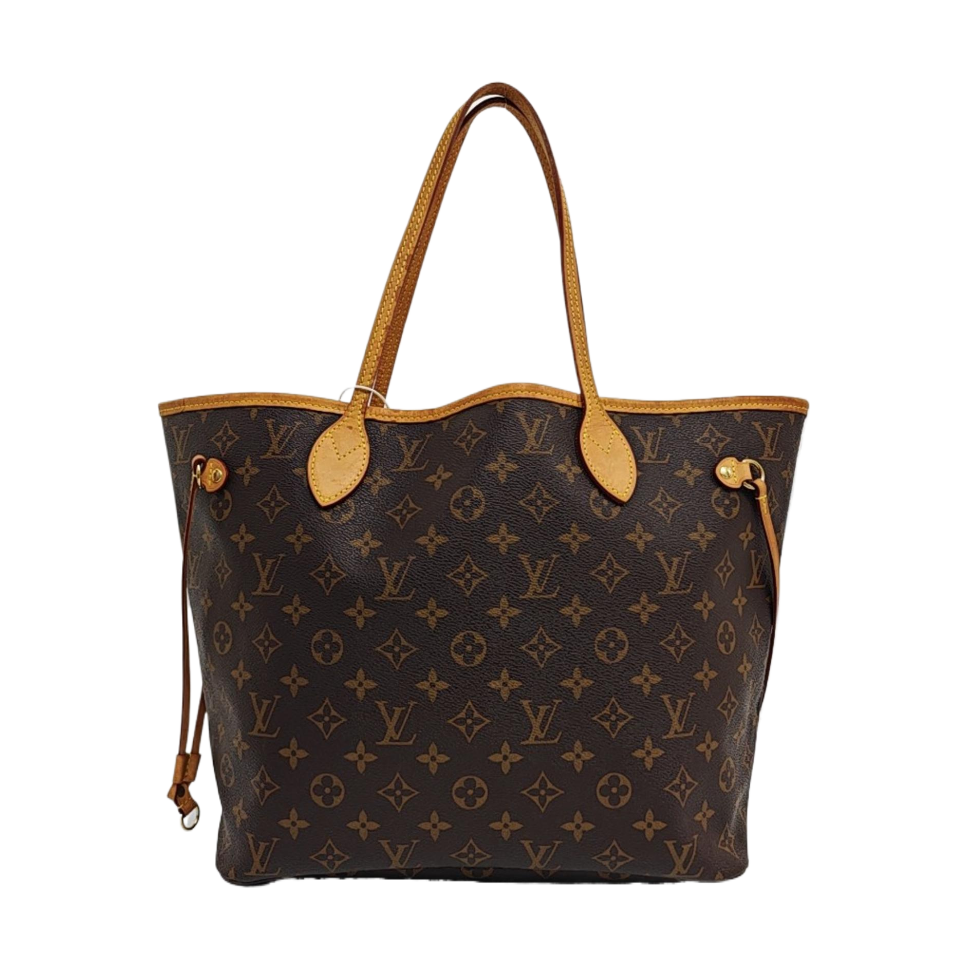 NEVERFULL MM Monogram Coated Canvas Brown