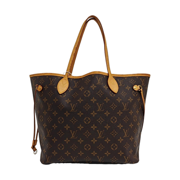 NEVERFULL MM Monogram Coated Canvas Brown