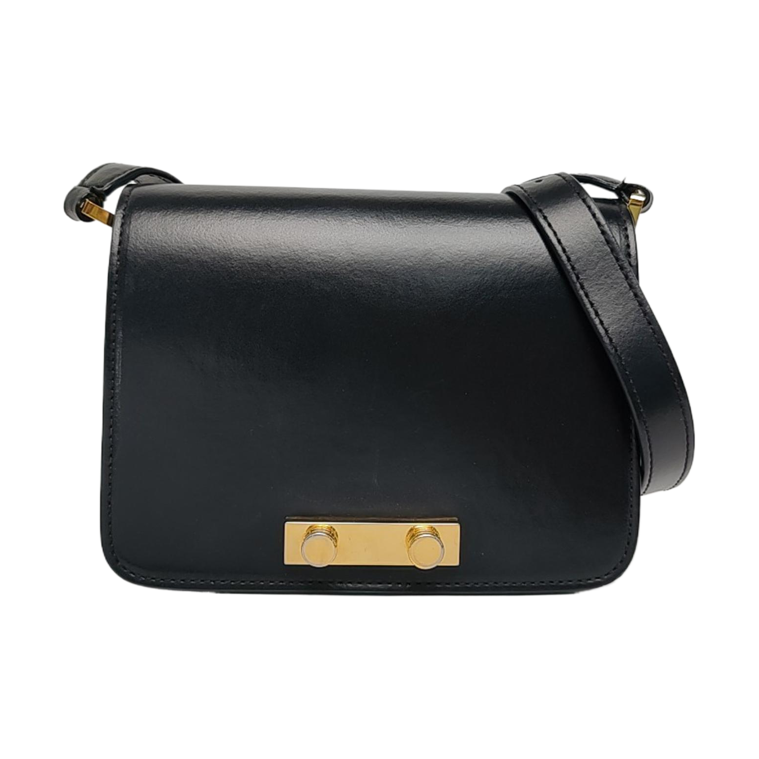 Calfskin Shoulder Bag Black