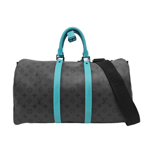KEEPALL 45 Monogram Coated Canvas Gray