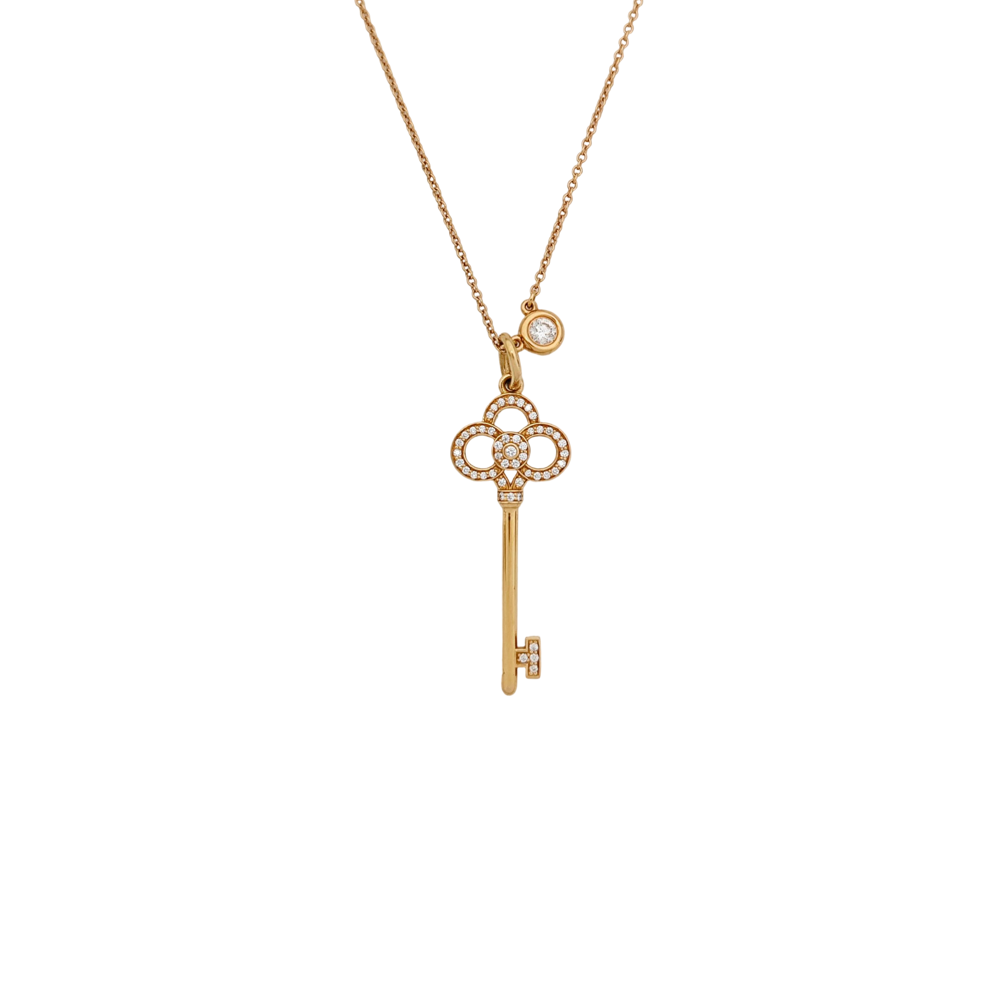 Tiffany Keys 18k Rose Gold Necklace