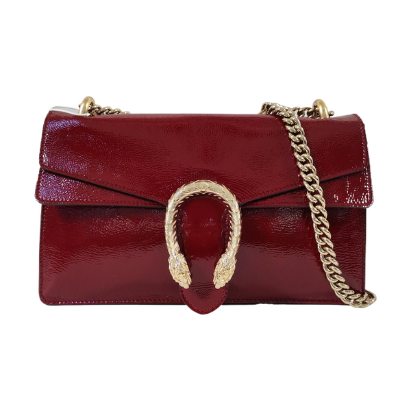 Dionysus Medium Patent Leather Red