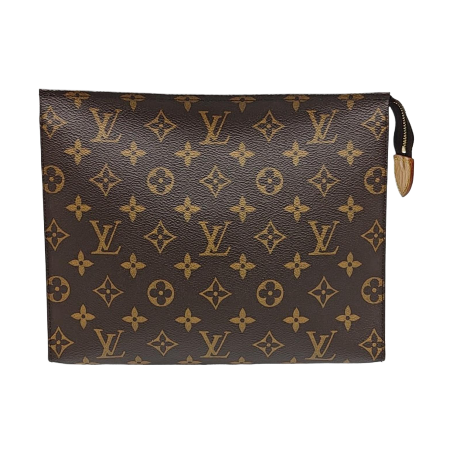 TOILET POCKET 26 Monogram Coated Canvas Brown