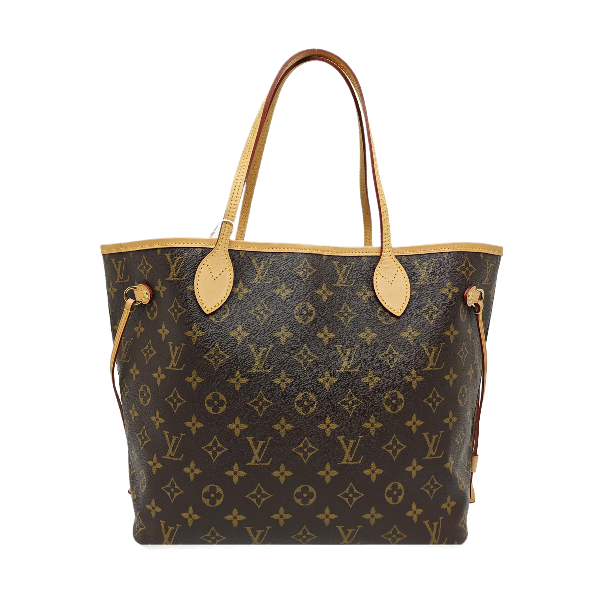NEVERFULL MM Monogram Coated Canvas Brown