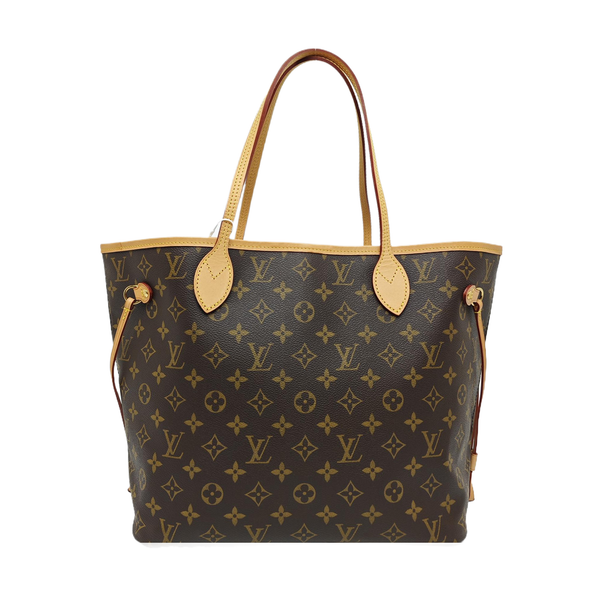 NEVERFULL MM Monogram Coated Canvas Brown