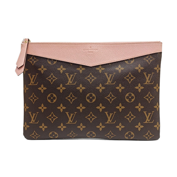 DAILY Monogram Coated Canvas Brown