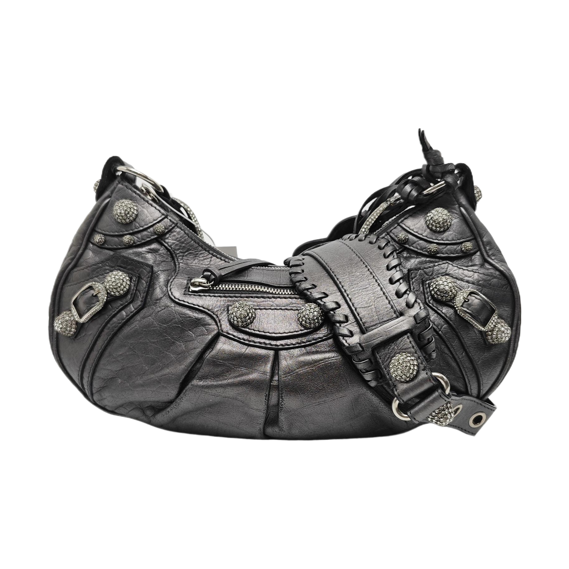 Le Cagole S Lambskin Gray