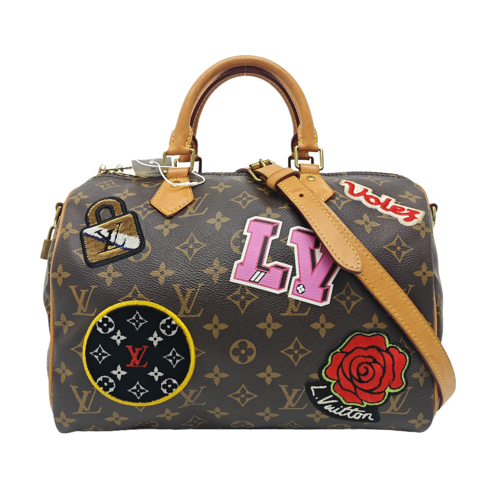 SPEEDY 30 Monogram Coated Canvas Brown