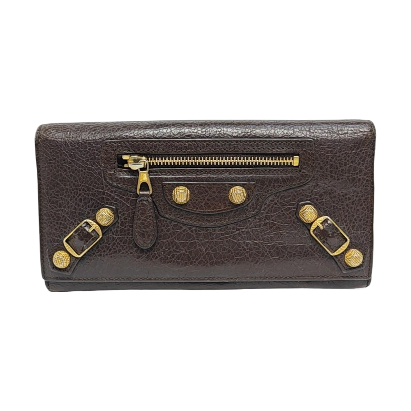 Authenticated pre-owned  Classic City Lambskin Brown Wallet - Wallet at Looply