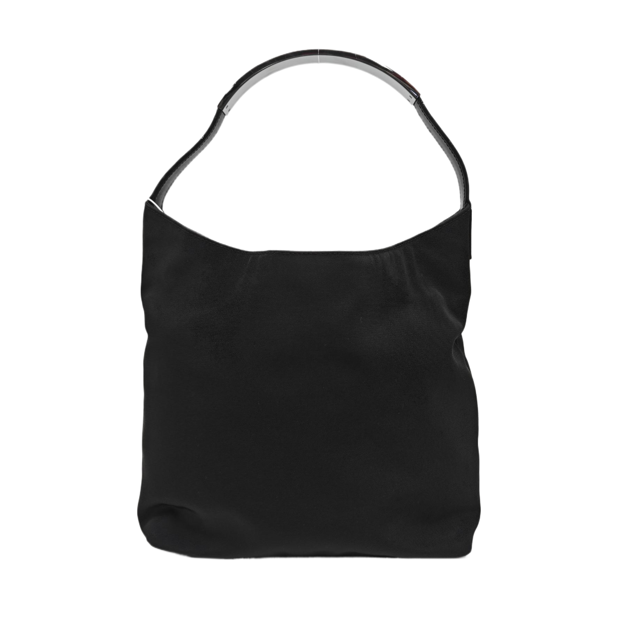 Fabric Top Handle Bag Black