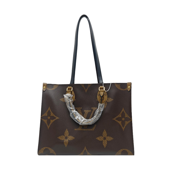ONTHEGO MM Monogram Coated Canvas Brown