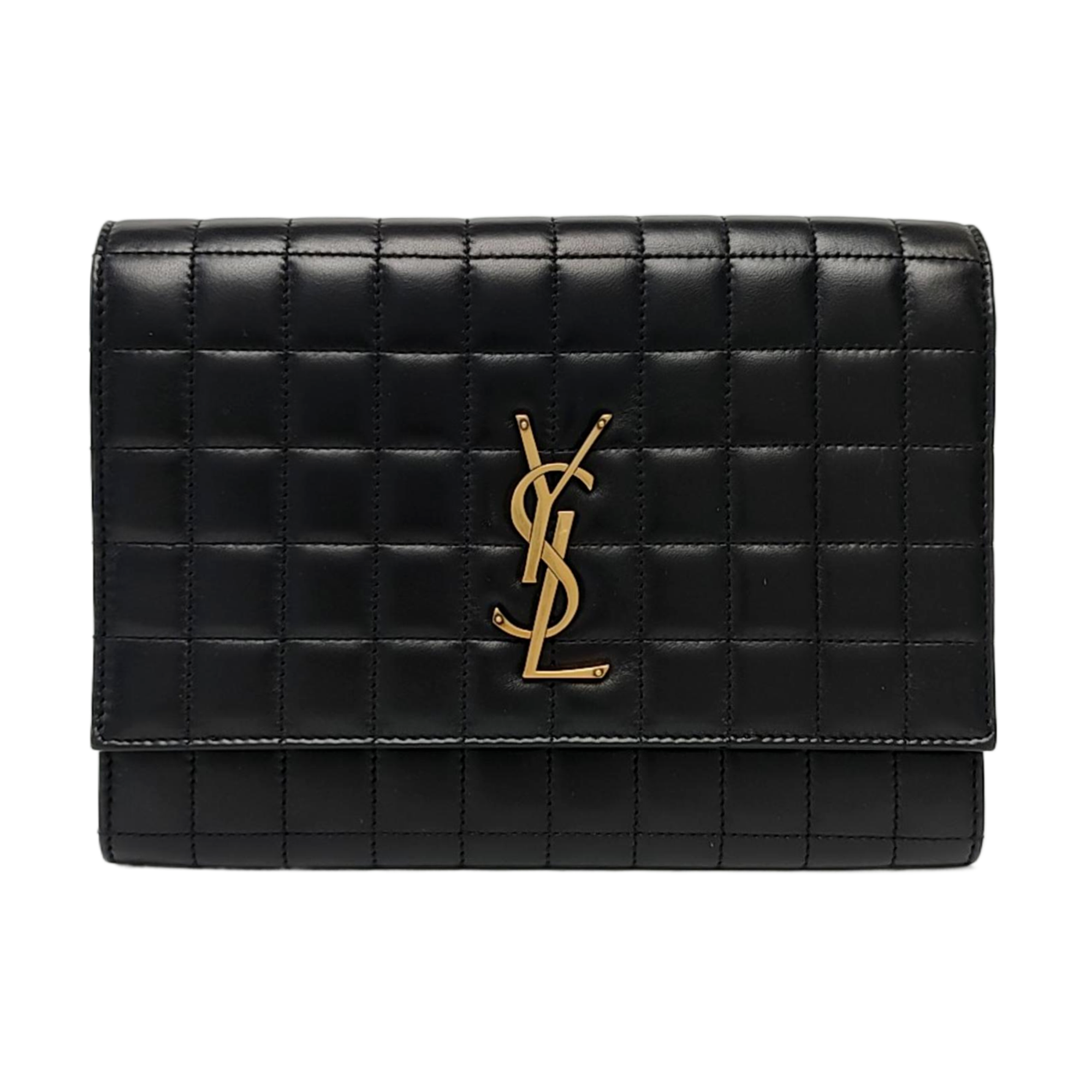 Quilted Lambskin Clutch Black