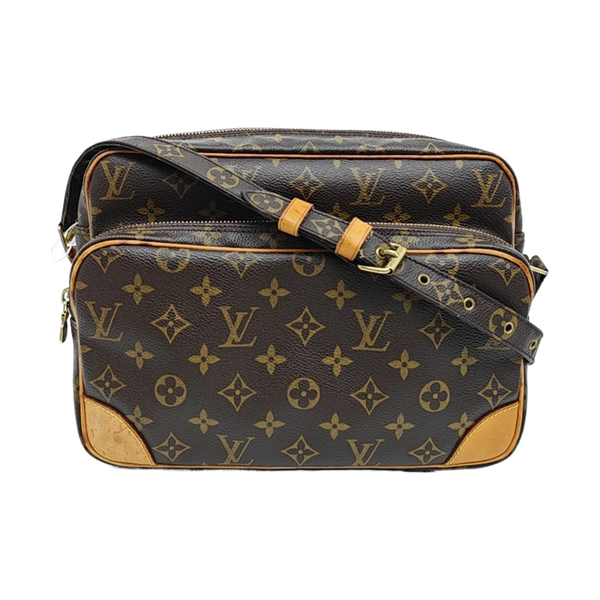 Nile Monogram Coated Canvas Brown