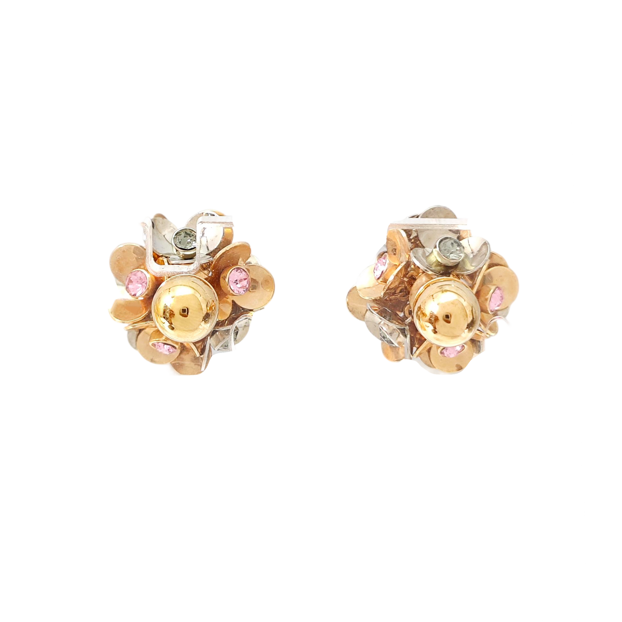 Metal Rose Gold Stud Earrings