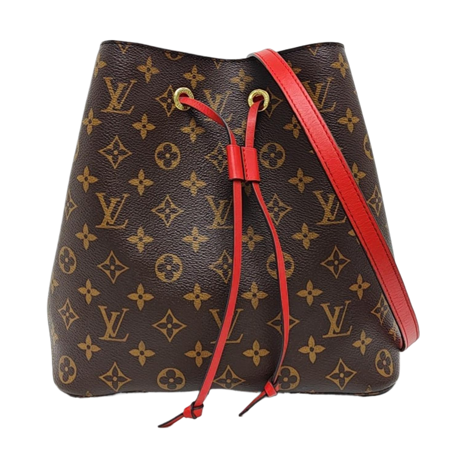 NÉONOÉ MM Monogram Coated Canvas Brown
