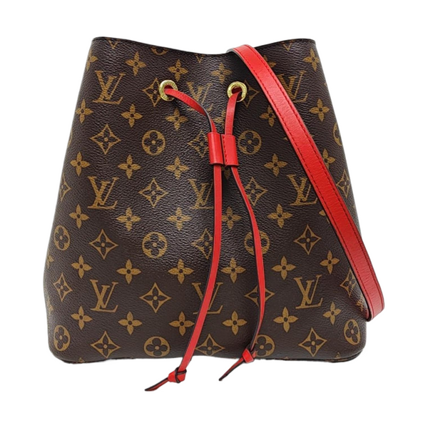 NÉONOÉ MM Monogram Coated Canvas Brown