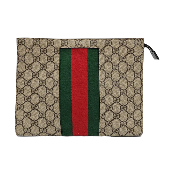 GG Supreme Monogram Coated Canvas Black