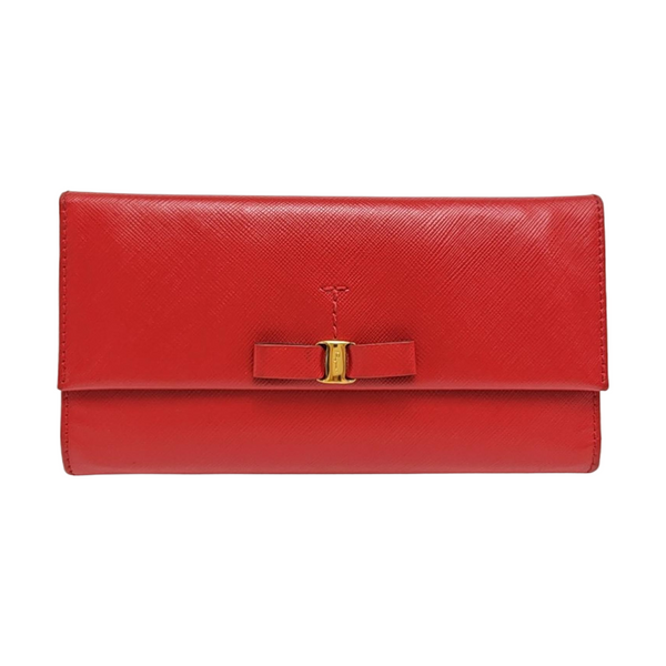 Vara Calfskin Red Wallet