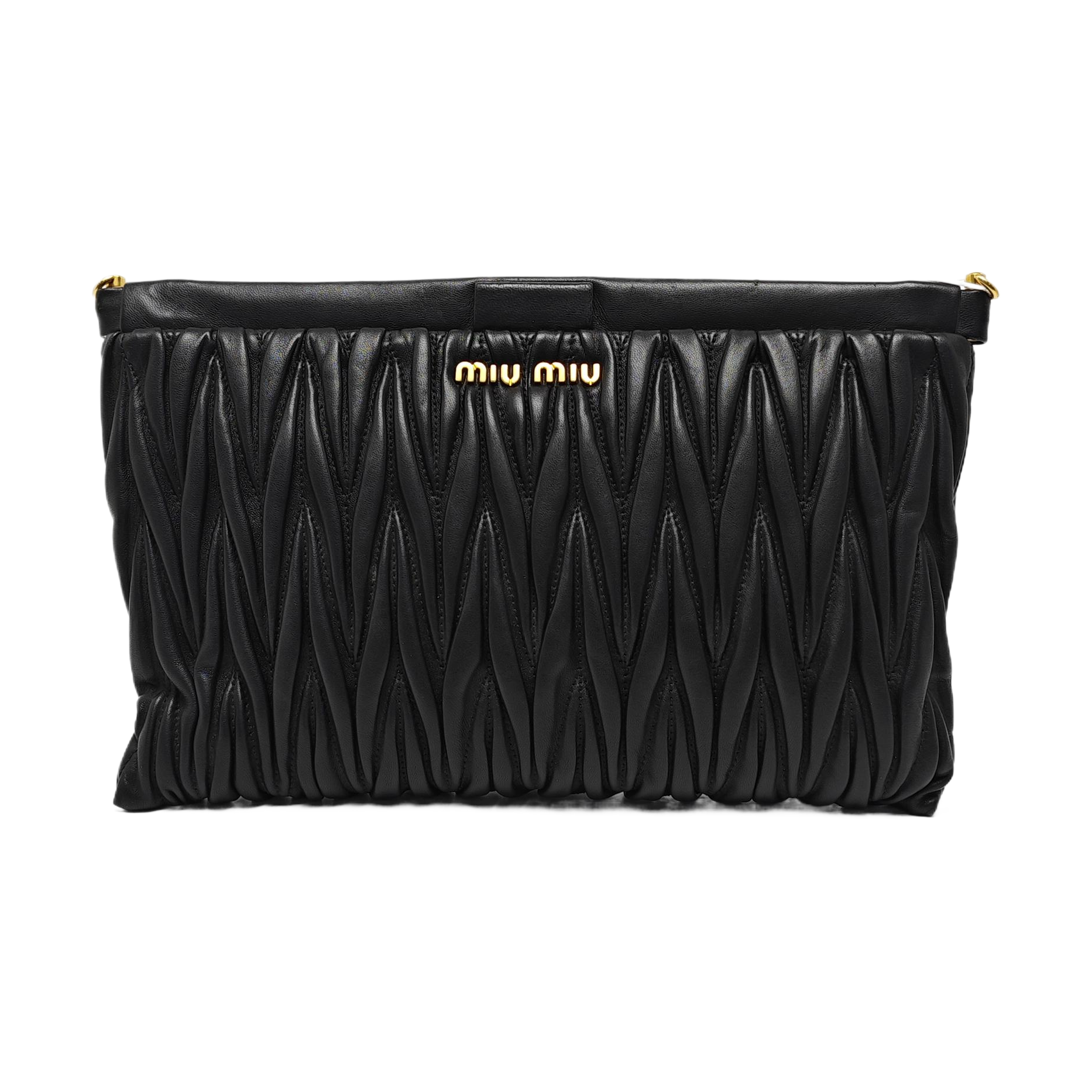 Quilted Lambskin Clutch Black