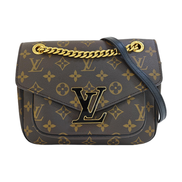 PASSY Monogram Coated Canvas Brown