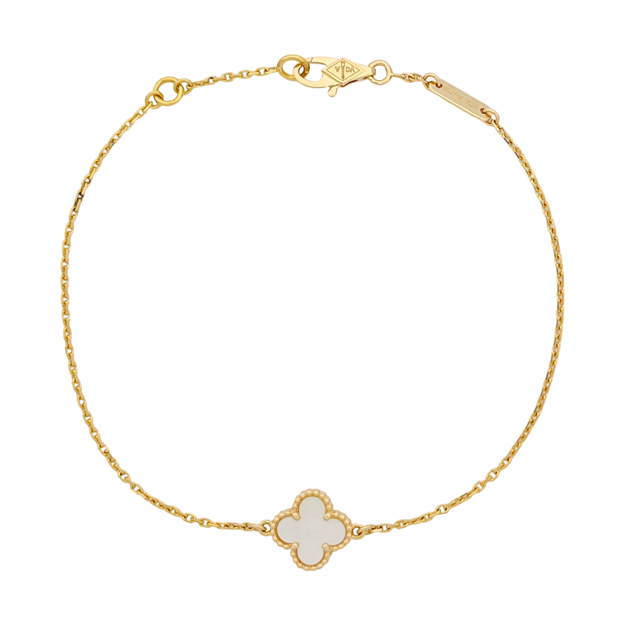 Sweet Alhambra 18k Gold Bracelet
