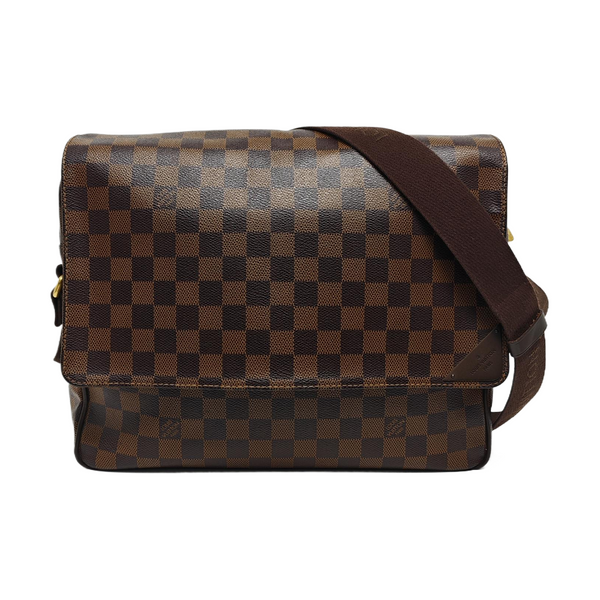 SHELTON MM Damier Ebene Coated Canvas Brown