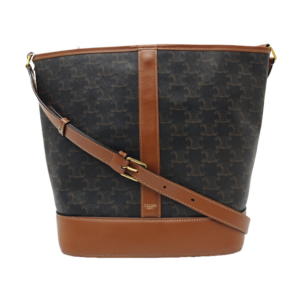 TRIOMPHE CANVAS Small Coated Canvas Brown