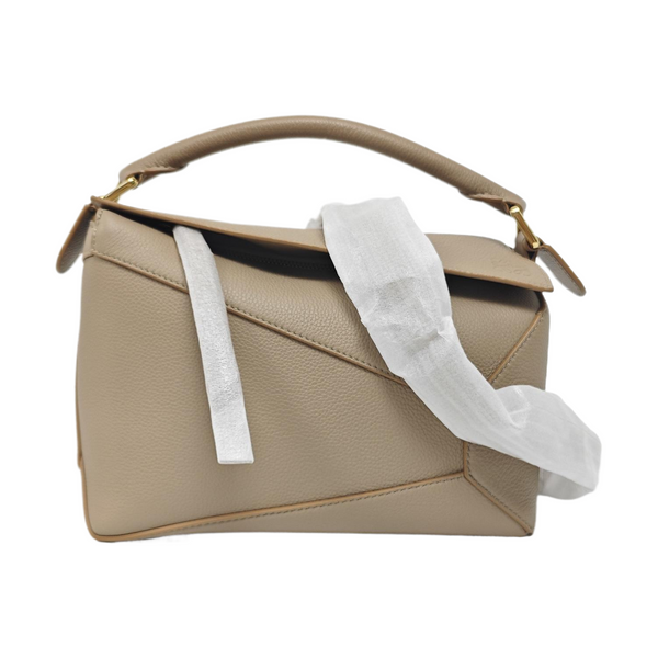 Puzzle Small Calfskin Beige