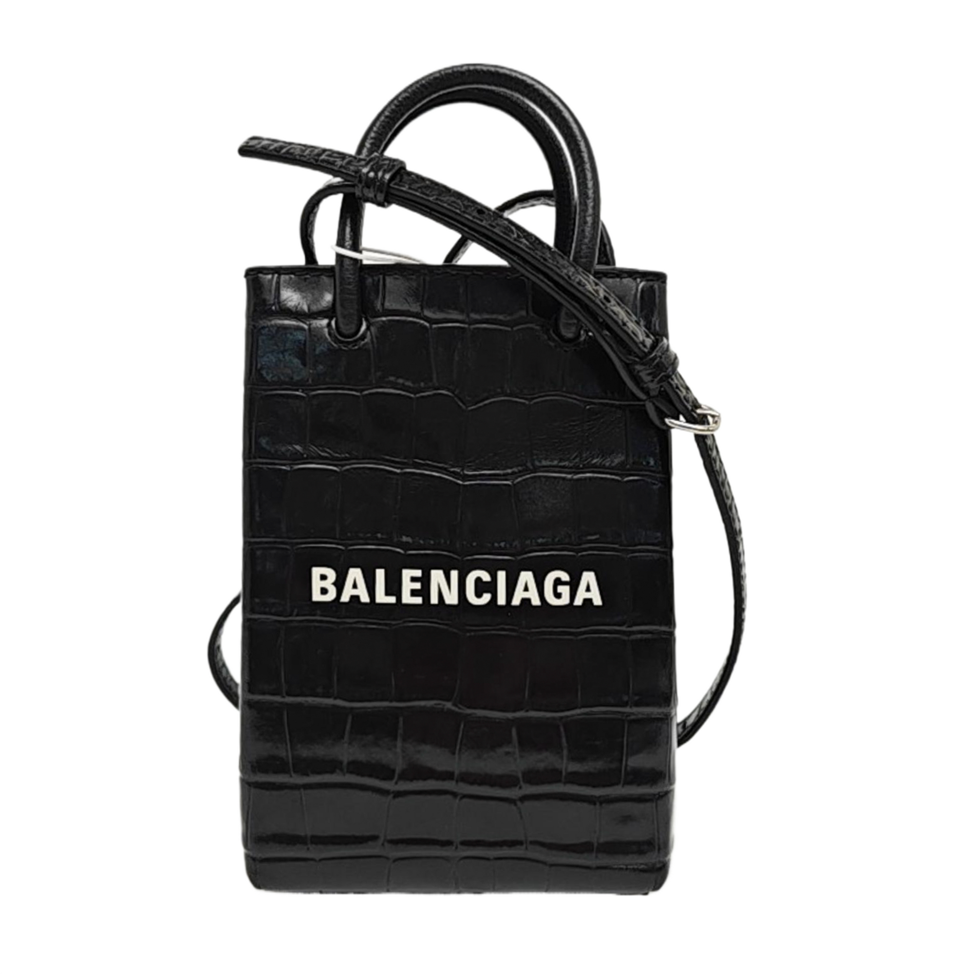 Shopping Bag Calfskin Black