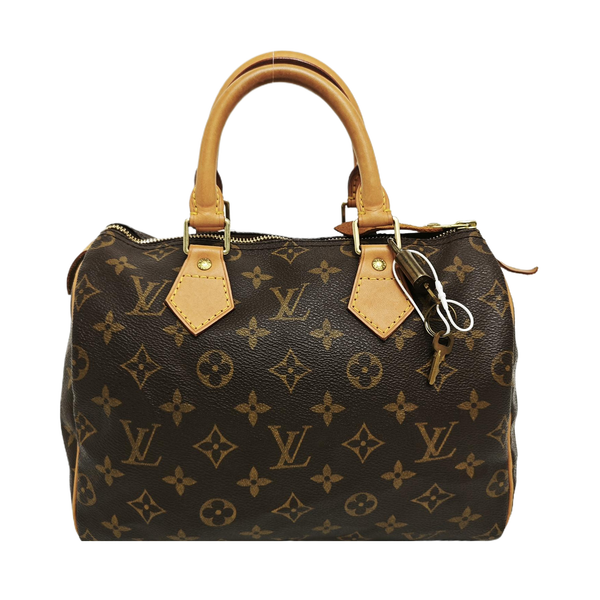 SPEEDY 25 Monogram Coated Canvas Brown