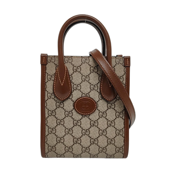 Retro Mini Monogram Coated Canvas Beige