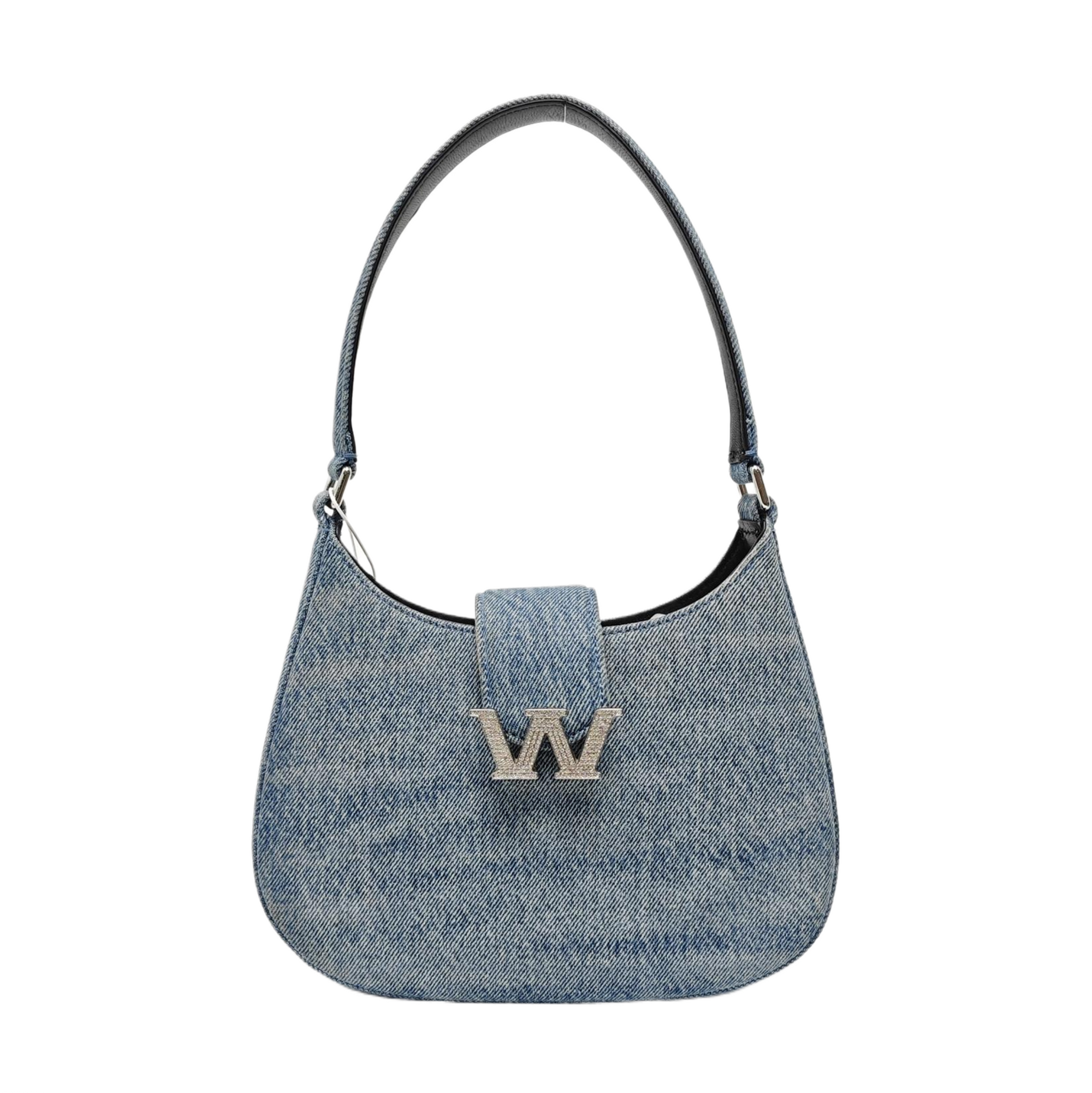 Denim Top Handle Bag Blue