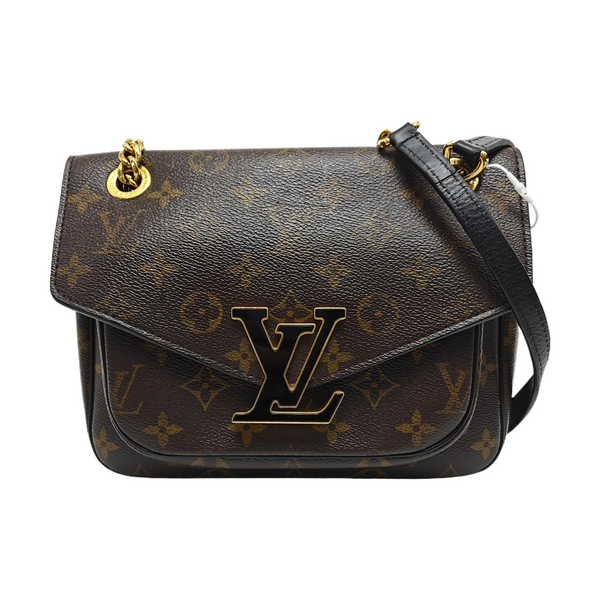 PASSY Monogram Coated Canvas Brown
