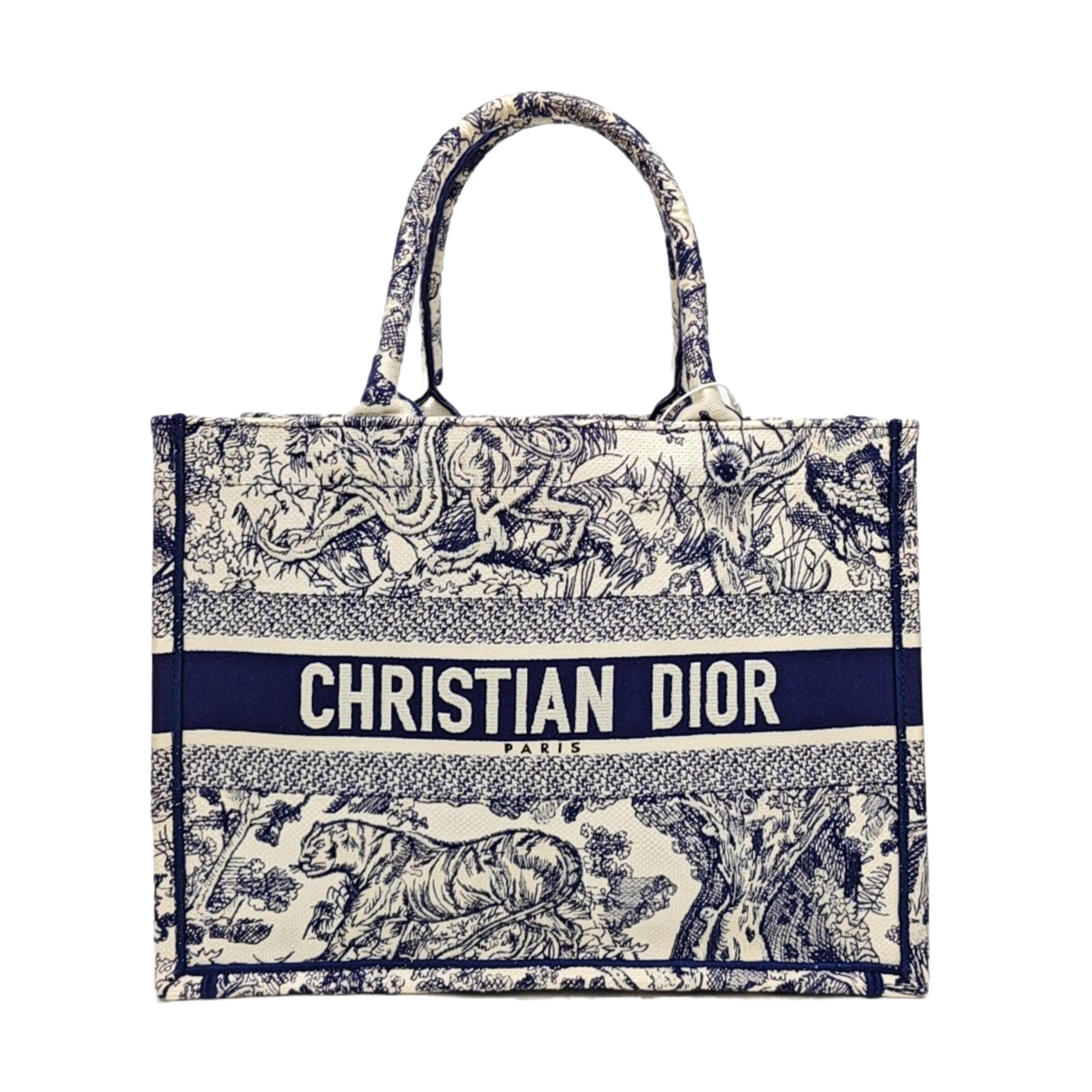 Book Tote Medium Canvas Blue