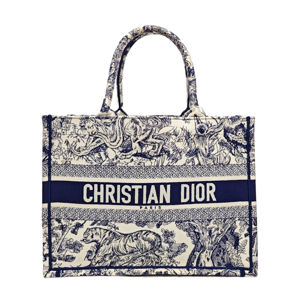 Book Tote Medium Canvas Blue
