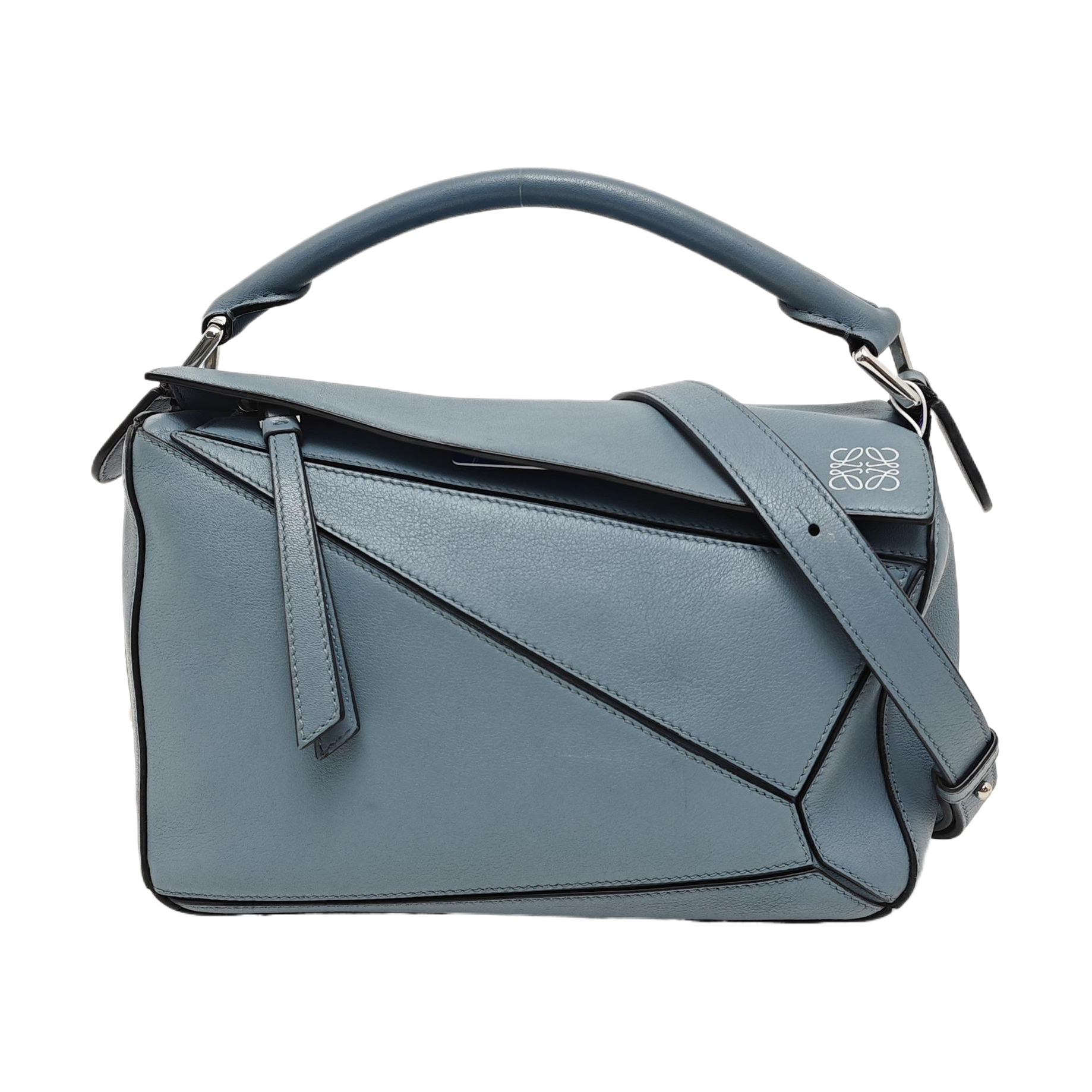 Puzzle Small Calfskin Blue