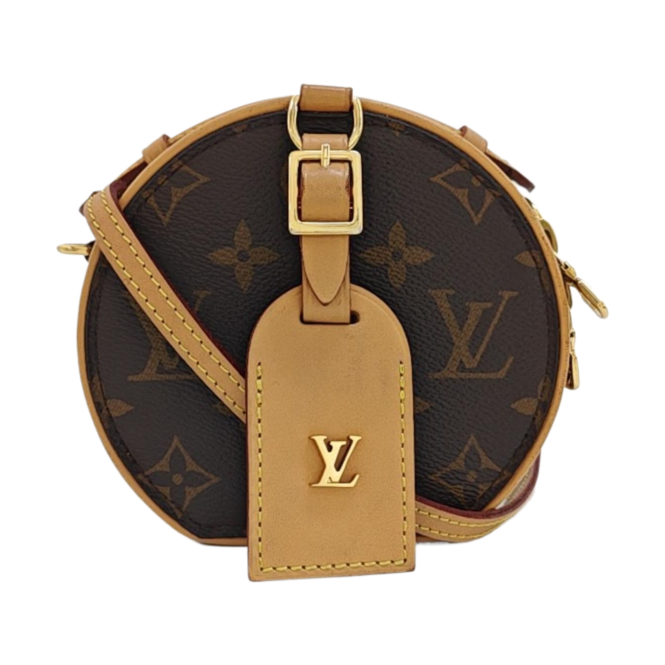 BOITE CHAPEAU Mini Monogram Coated Canvas Brown