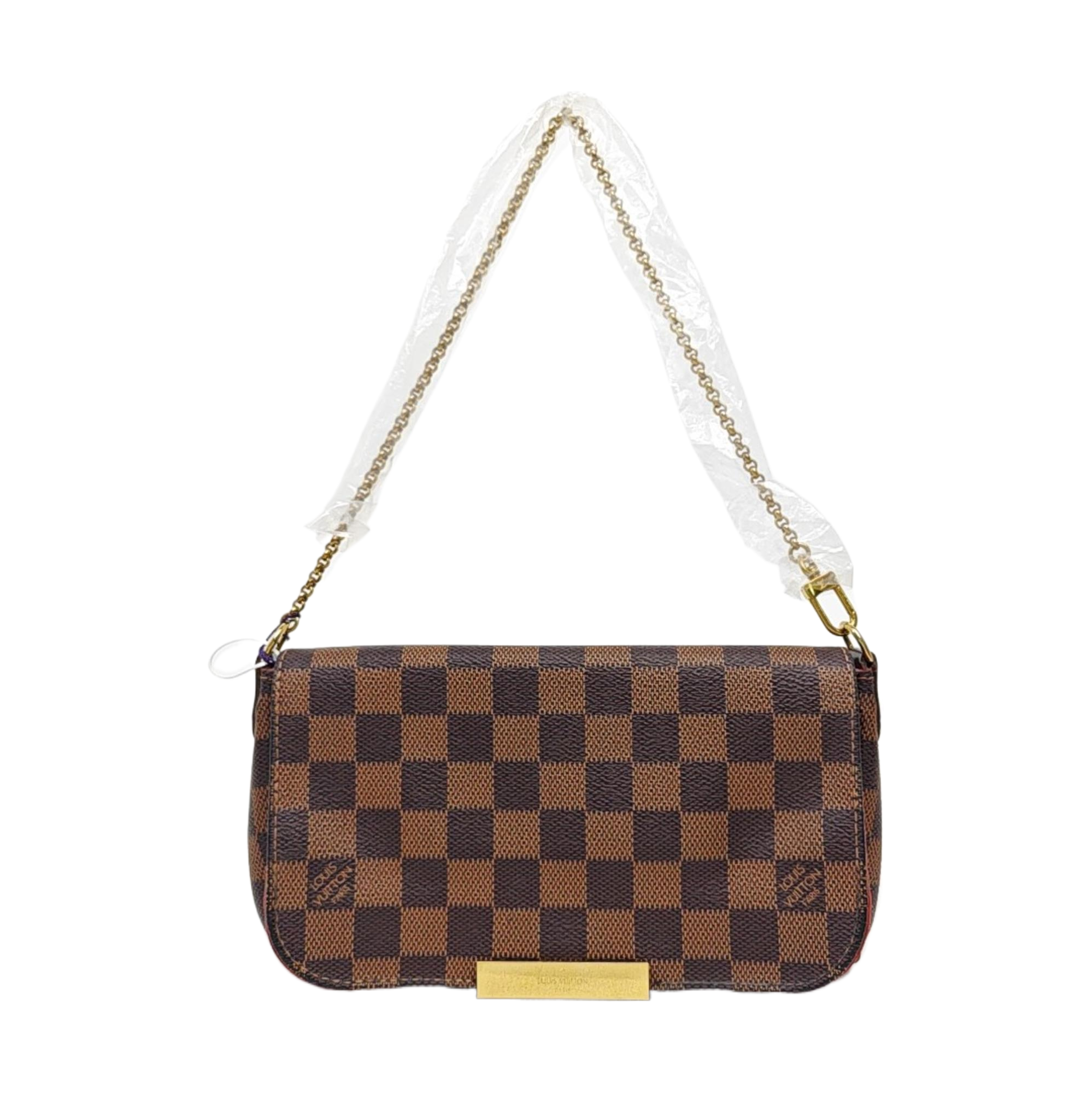 FAVORITE PM Damier Ebene Coated Canvas Brown