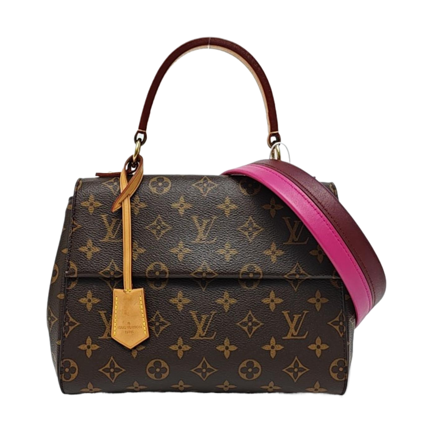 CLUNY PM Monogram Coated Canvas Brown