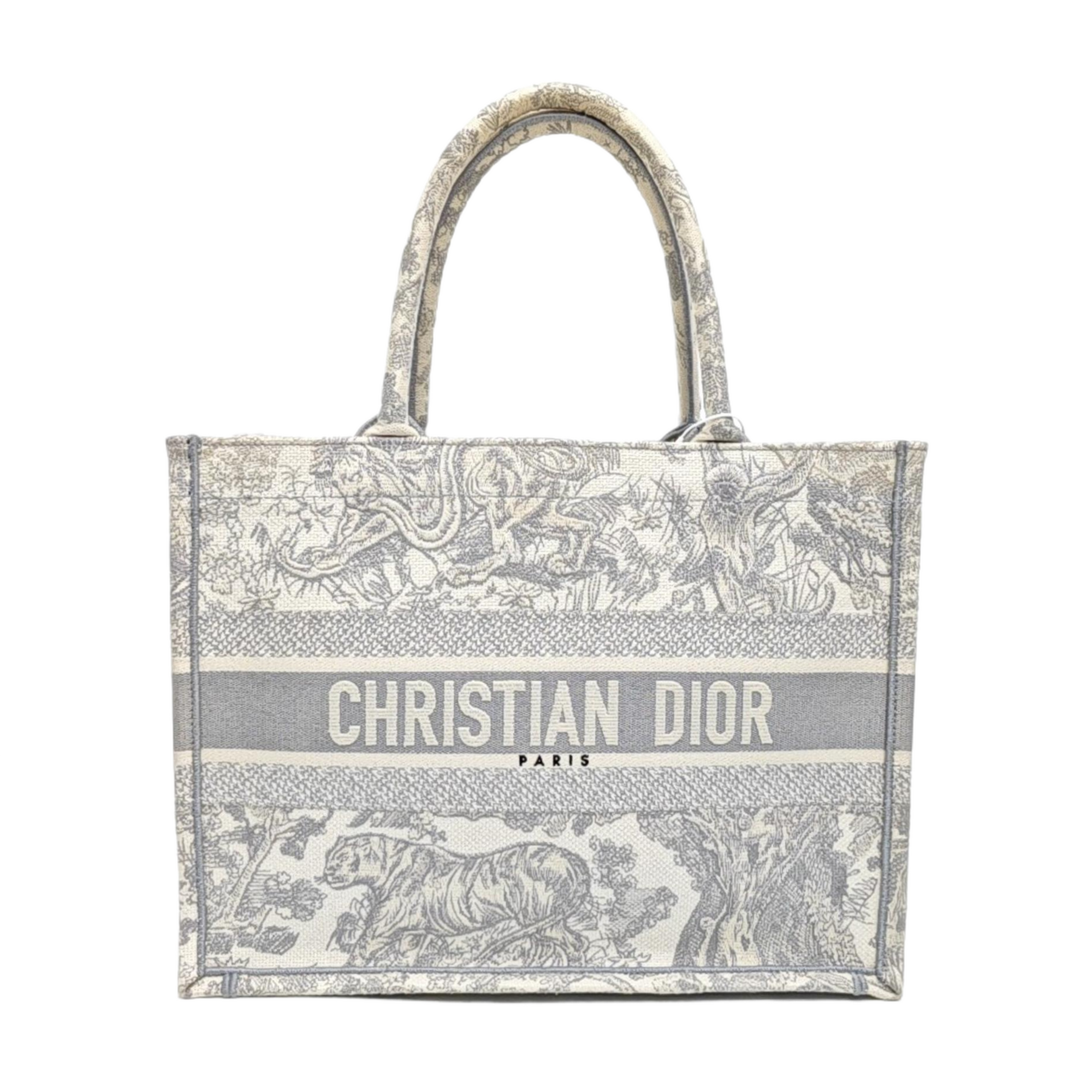 Book Tote Medium Canvas Gray