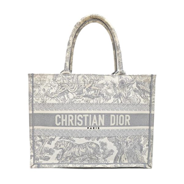 Book Tote Medium Canvas Gray