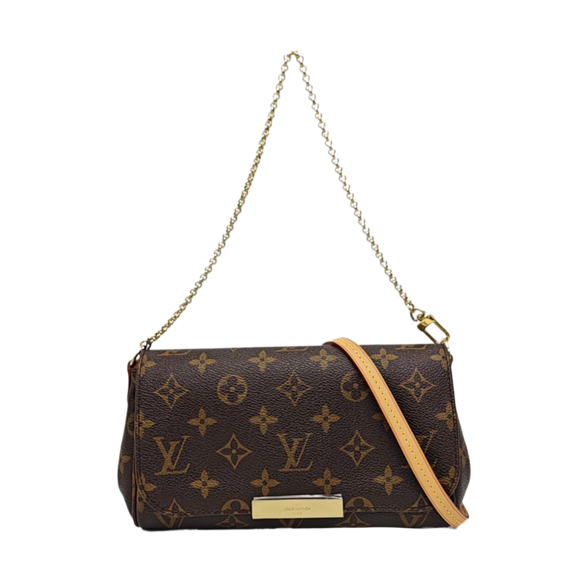 FAVORITE PM Monogram Coated Canvas Brown