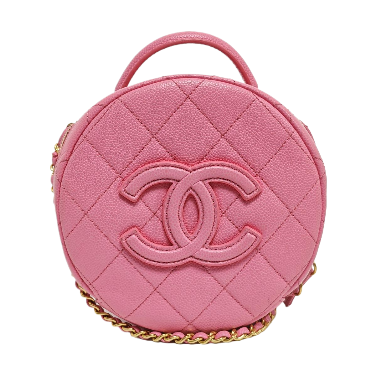 Quilted Grained Calfskin Pink