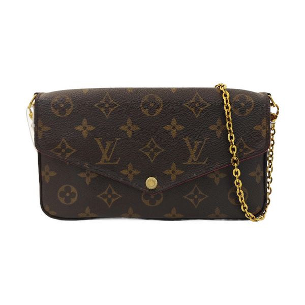 FÉLICIE Monogram Coated Canvas Brown