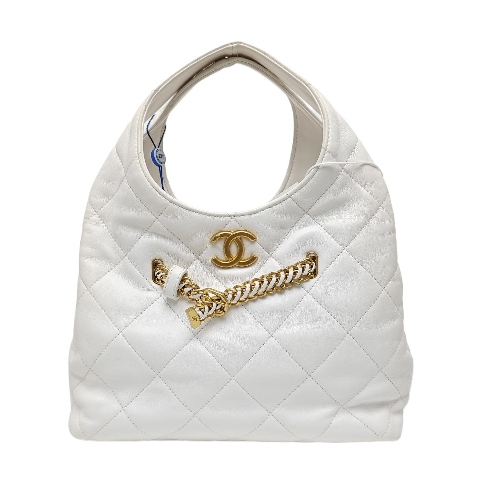 25P Quilted Lambskin White