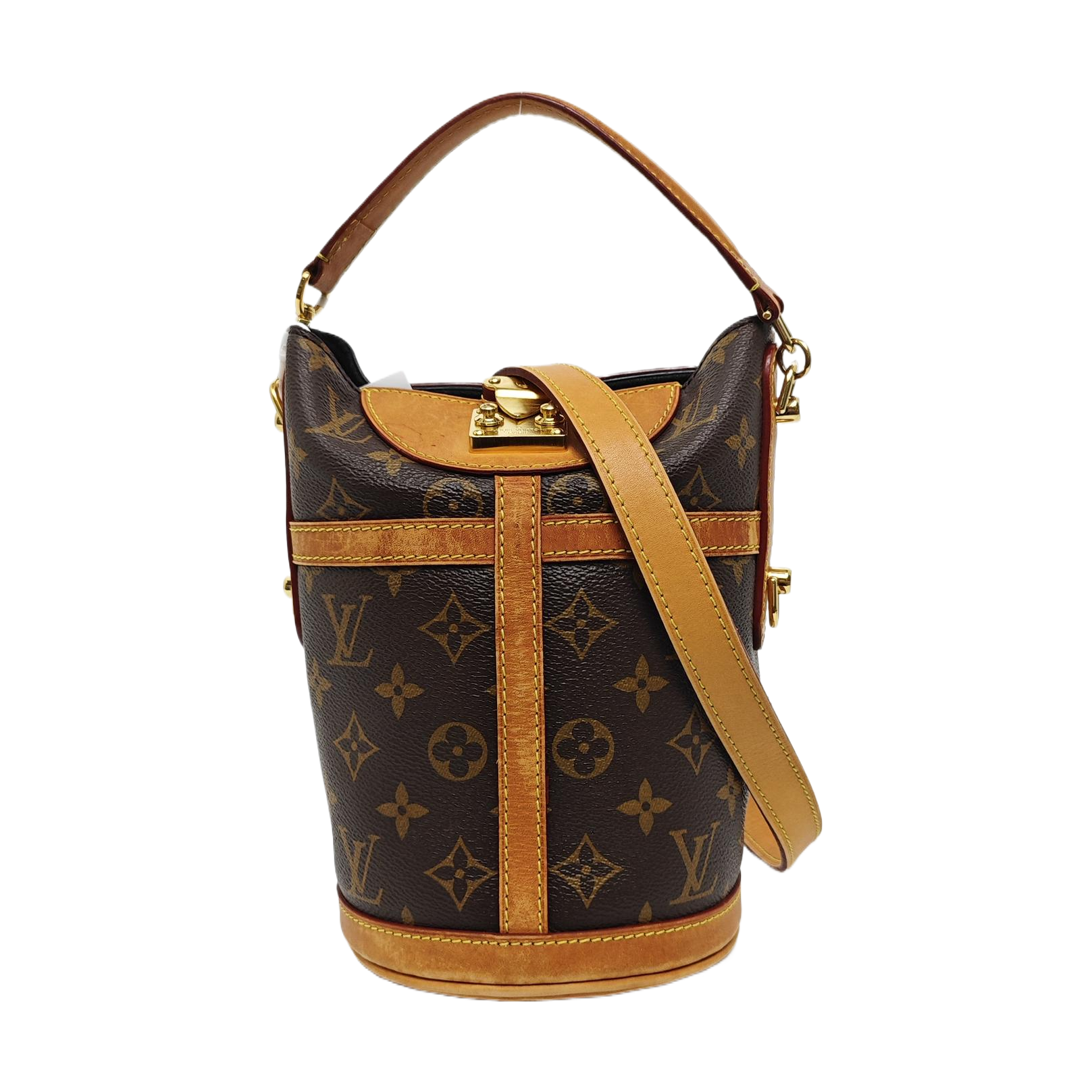 DUFFLE Monogram Coated Canvas Brown