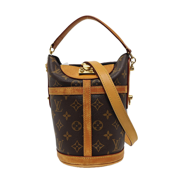 DUFFLE Monogram Coated Canvas Brown