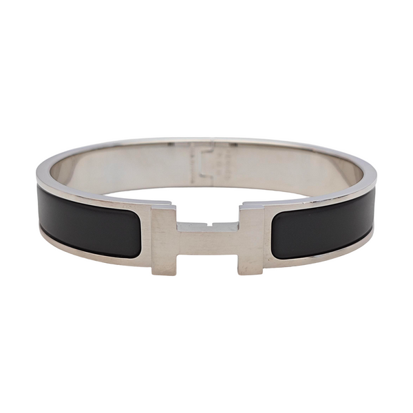 Clic Hh Metal Silver Bangle