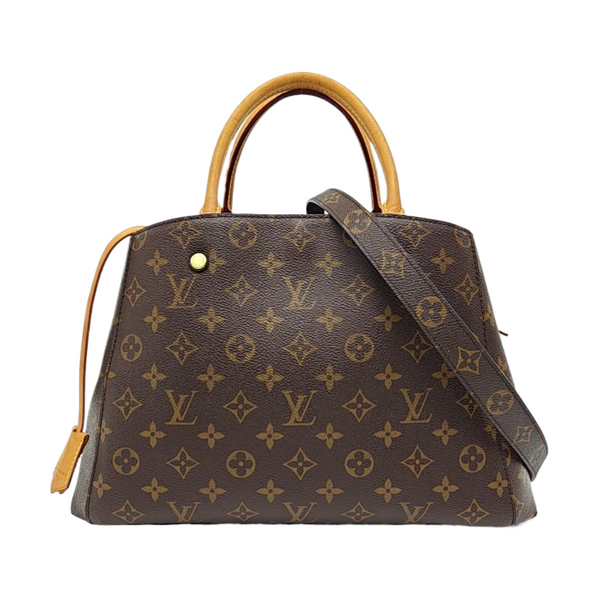 MONTAIGNE Monogram Coated Canvas Brown